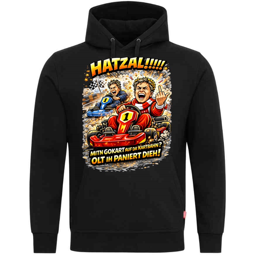 Hoodie schwarz Hatzal